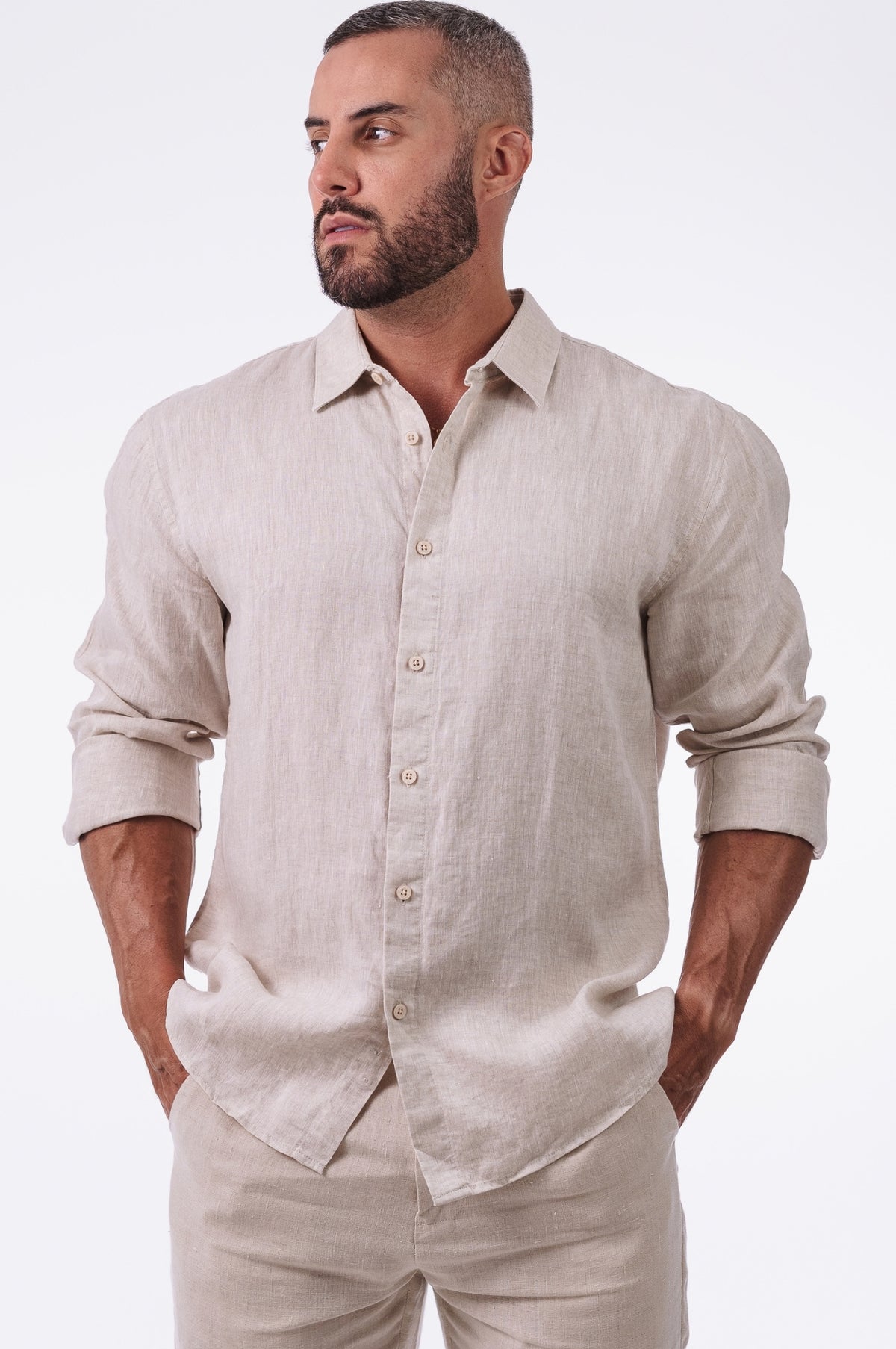 Camisa Linho Mar - Up