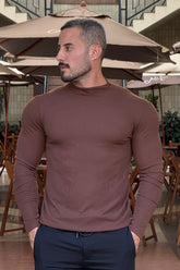 Camisa Aura Marrom Manga Longa - Up