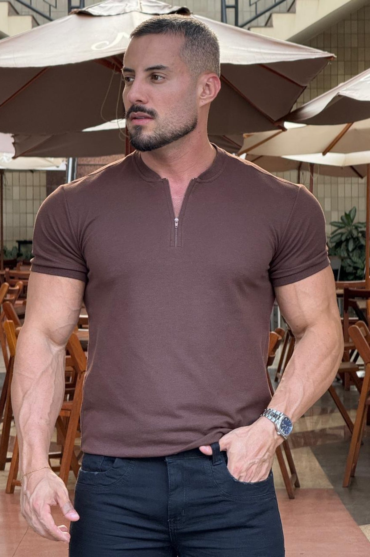 Camiseta Fox Com Ziper - Up