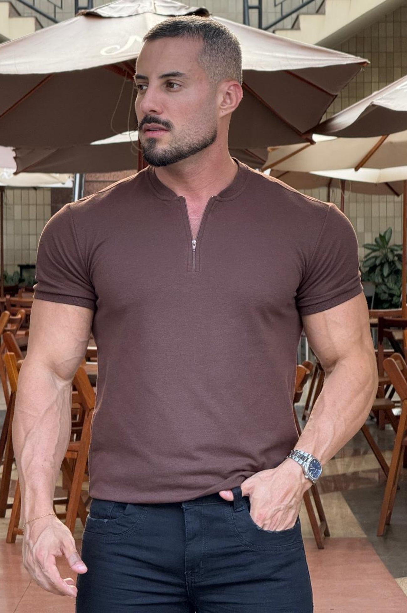 Camiseta Fox Com Ziper - Up