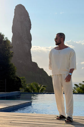 Conjunto Linho Cassius Palha - Up