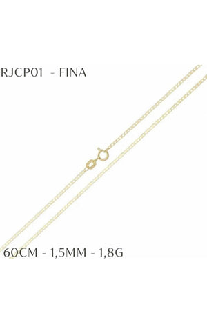 Corrente Diamantada em ouro 18k