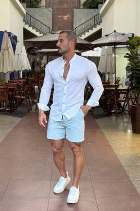 Camisa Resort Gola Padre Manga Longa - Up