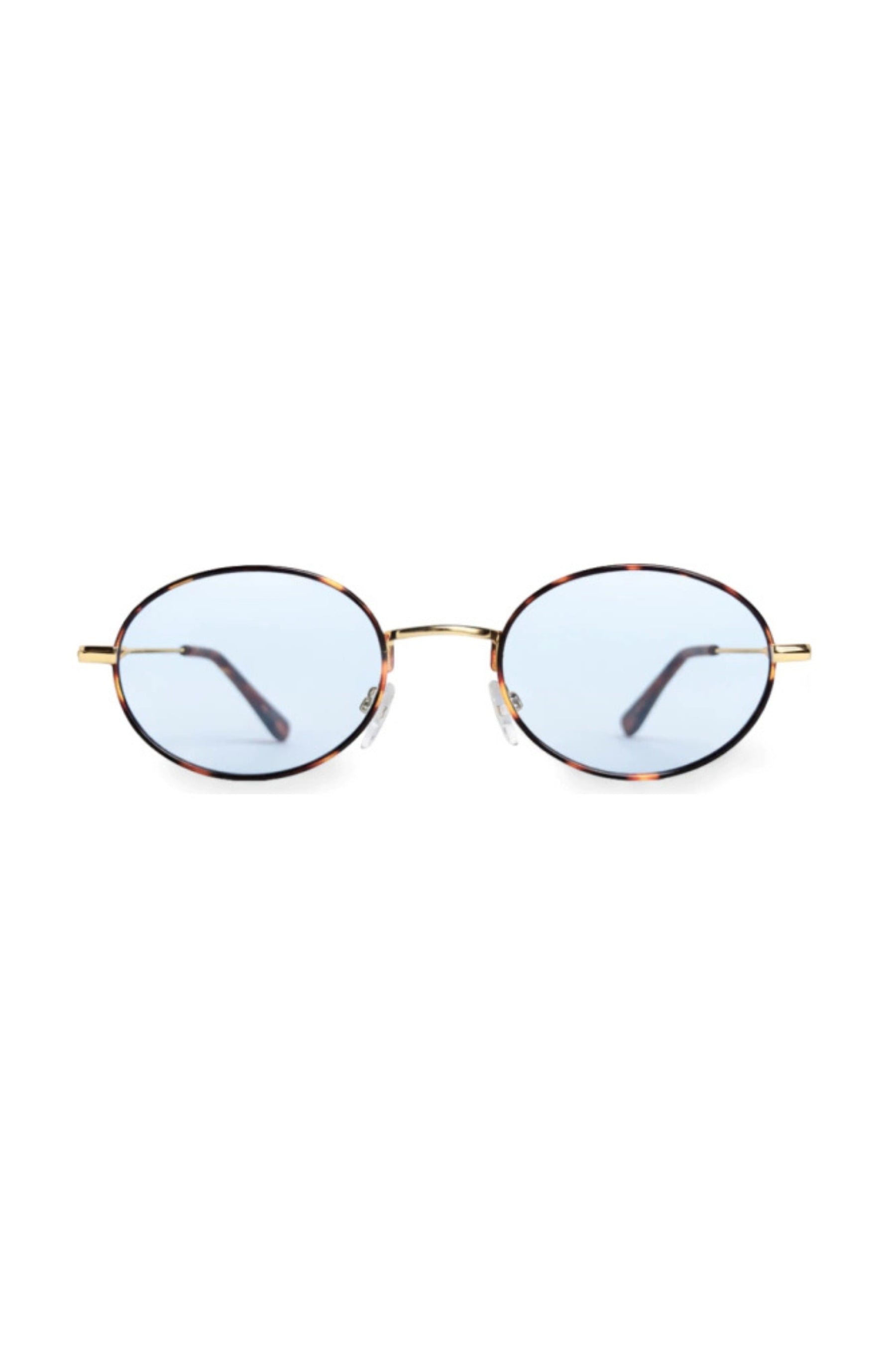 Óculos de Sol Oval Asti Tortoise com Lente Azul
