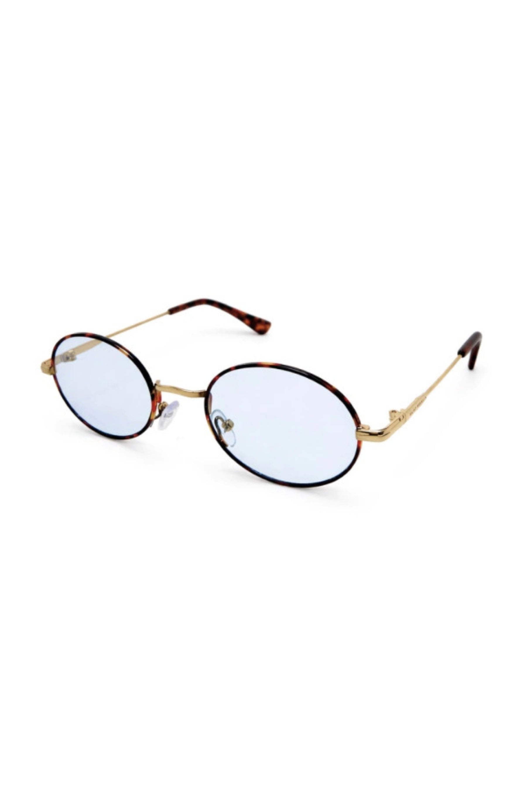 Óculos de Sol Oval Asti Tortoise com Lente Azul
