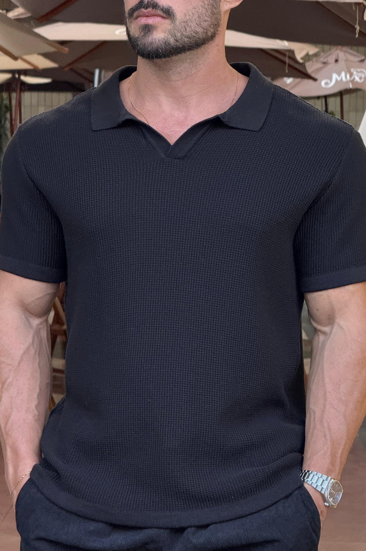Camiseta Polo Old Money Tricot Texturizada - Up