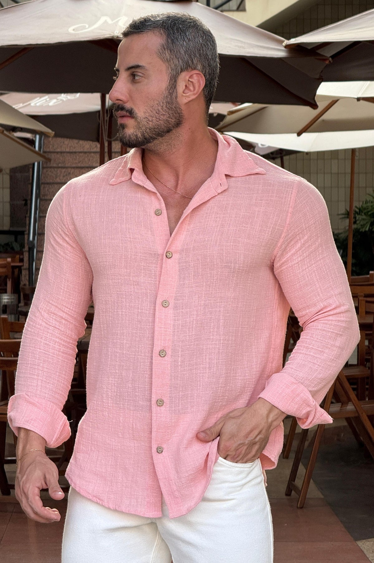 Camisa Rústica Manga Longa - Up