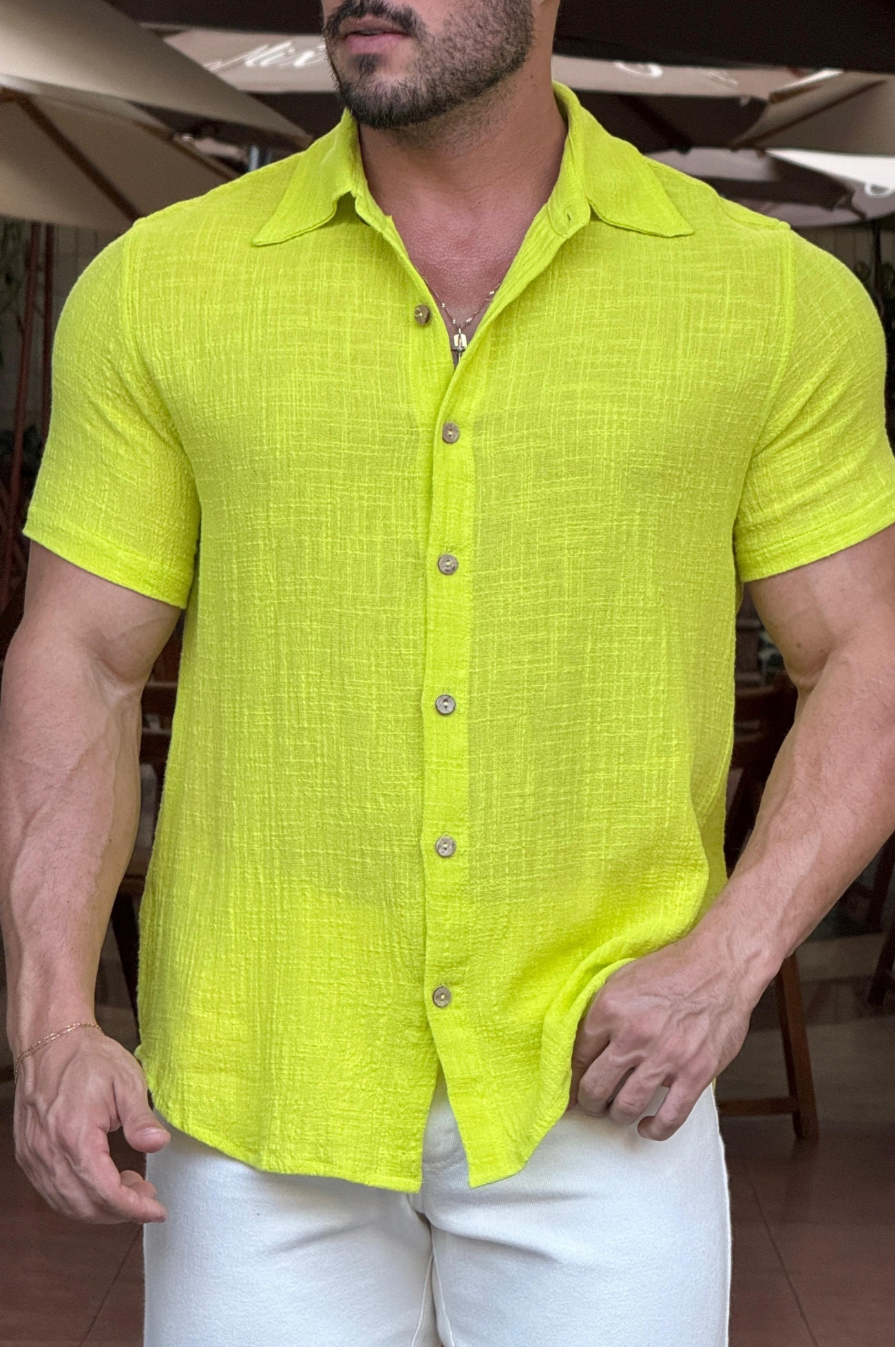 Camisa Rústica Manga Curta - Up