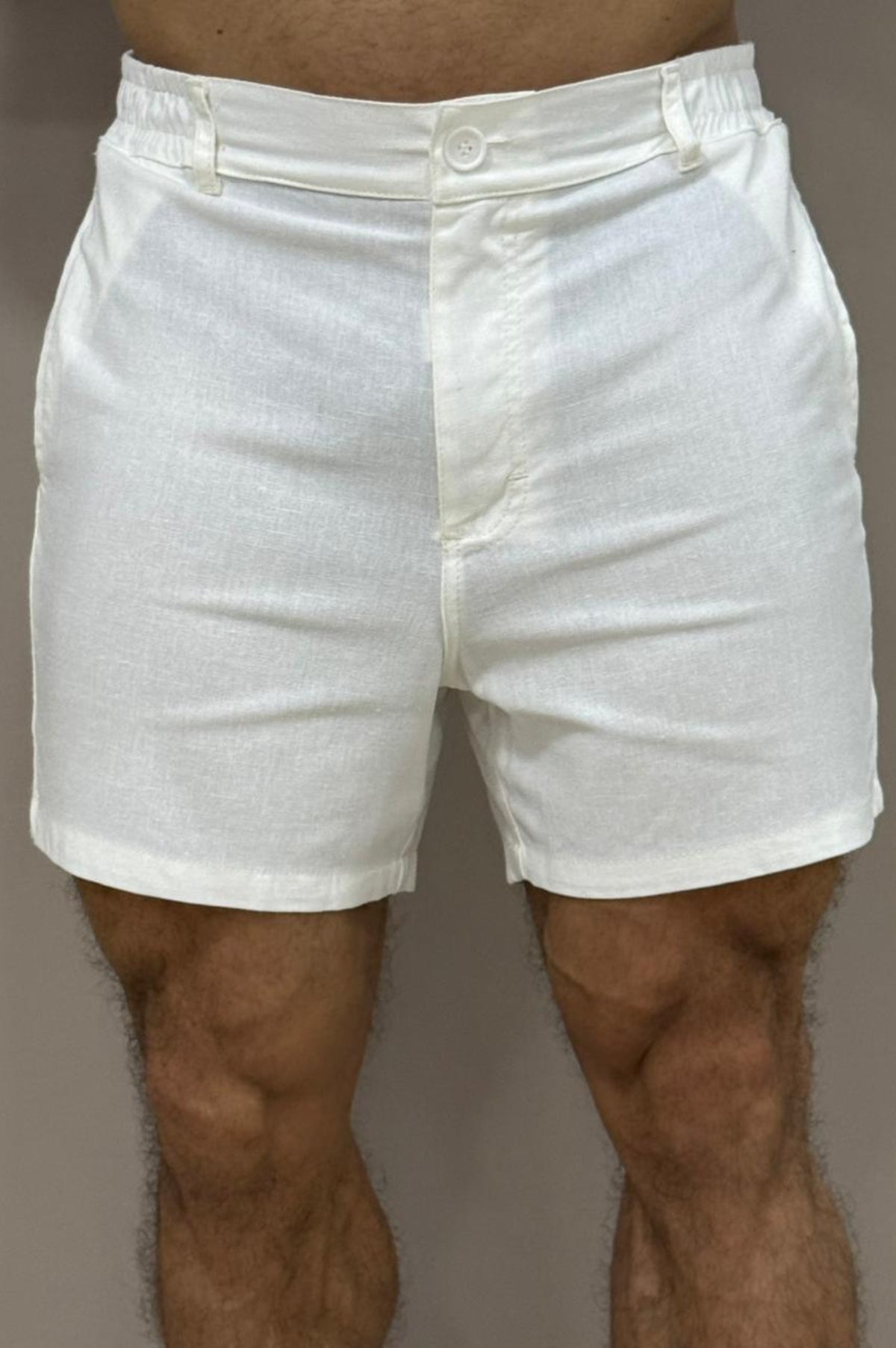 Short Linho Alfaiataria Branco - Up