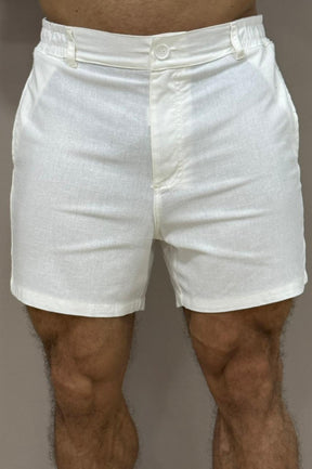 Short Linho Alfaiataria Branco - Up