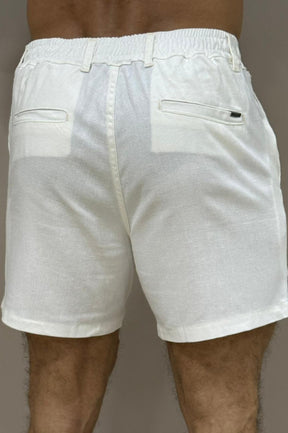 Short Linho Alfaiataria Branco - Up
