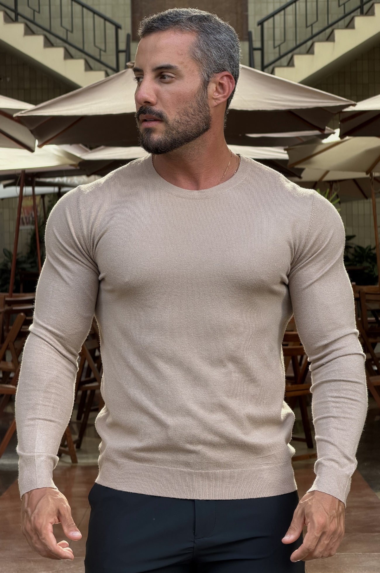 Tricô Alfa Slim Fit  - Up