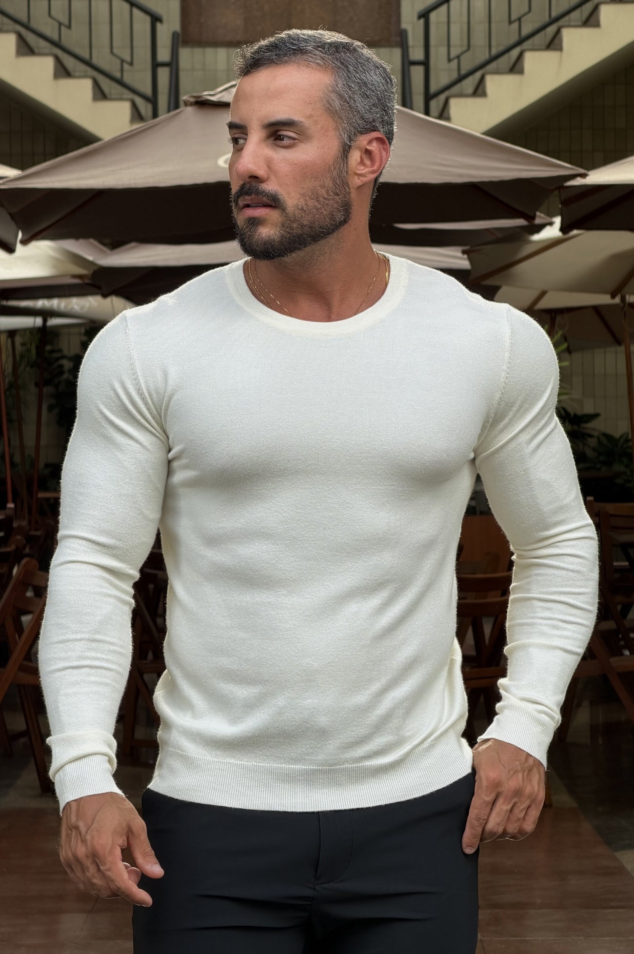 Tricô Alfa Slim Fit  - Up