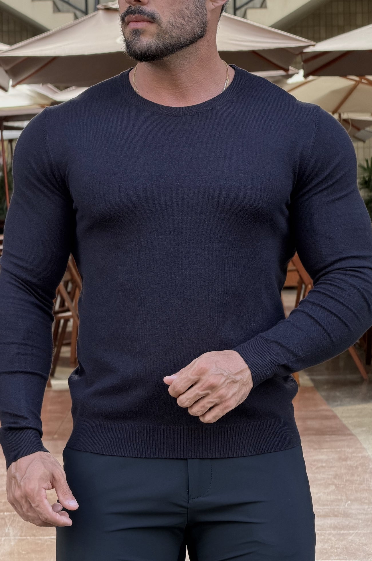 Tricô Alfa Slim Fit  - Up