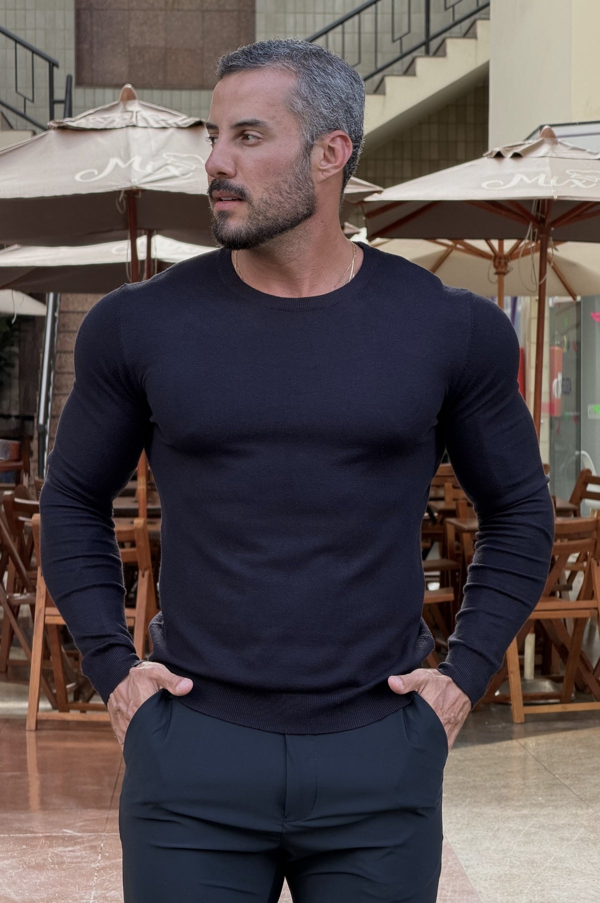 Tricô Alfa Slim Fit  - Up