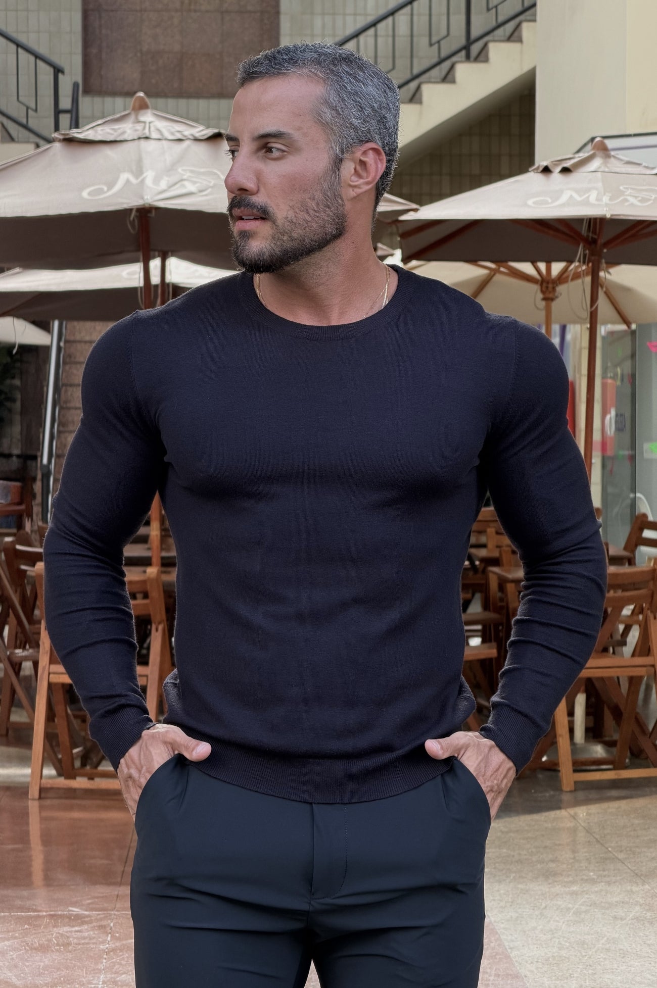 Tricô Alfa Slim Fit  - Up